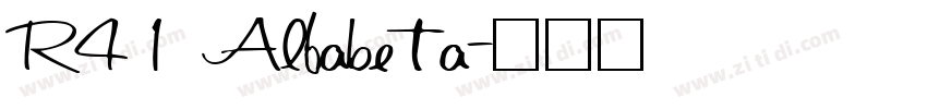 R41 Alfabeta字体转换